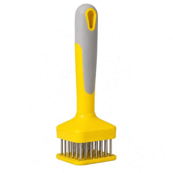 1Pc 7.17in Meat Tenderizer Tool With 24 Stainless Steel Needle Blades, Press-Style Meat Tenderizing Kitchen Gadget With Non-Slip Handle For Steak, Beef, Pork, Chicken, BBQ And Marinating