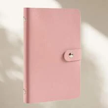 1pc 2026 New PU Money Saving Book, A6 Large Capacity Cash Storage Album Holds 100 Bills, Organizer For Banknotes, Photos, Stamps & Cards, Includes 50 Sleeves, Ideal Holiday Gift,Random Color And Style - Multicolor - View 9