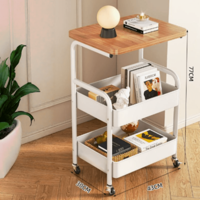 1 Conjunto de Mesa de Jantar e Cadeiras, Criado-Mudo, Mesa Pequena Portátil Simples, Escrivaninha de Quarto para Estudante, Mesa Simples para Dormitório, Mesa para Uso Externo, Prateleira de Armazenamento Portátil Multicamadas com Tampo, Carrinho de Armazenamento