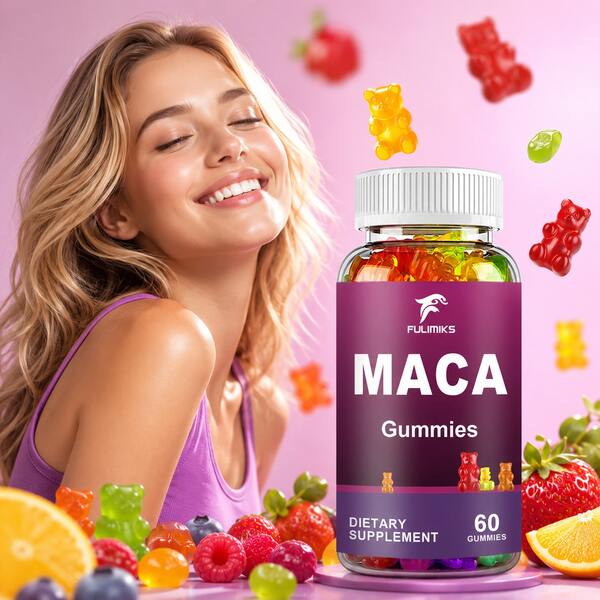 Gomitas de maca orgánicas para mujeres, con extracto de bayas de palma enana americana y semillas de fenogreco. Favorecen la figura, la salud de la piel, la vitalidad diaria y la confianza. El empaque puede variar.