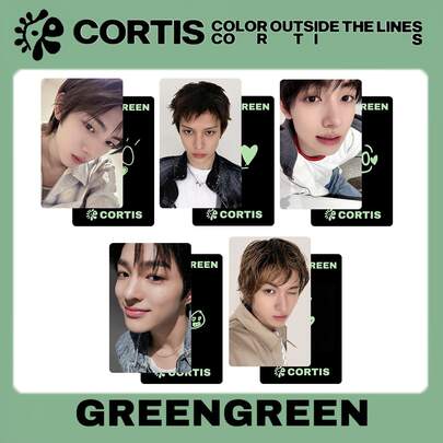 COR TIS GREENG REEN 專輯周邊小卡 YZ Y 2.0 Lucky Card 加贈周邊 LO MO 小卡 收藏小卡 適合裝飾手帳、房間照片牆，完美的節日禮物，讓人難以抗拒的禮品