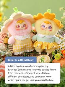 Authentic BEAUTY AN OPTIMEL Samuel Blind Box Series Flower Shadow Flowing Light Doll Blind Box, 6 Regular Styles + 1 Hidden Style, Flower Fairy Design, Movable Eyes Collectible Figurine Pendant, Birthday Holiday Gift For Girls Students [Non-Plush Filled] - Multicolor - View 7