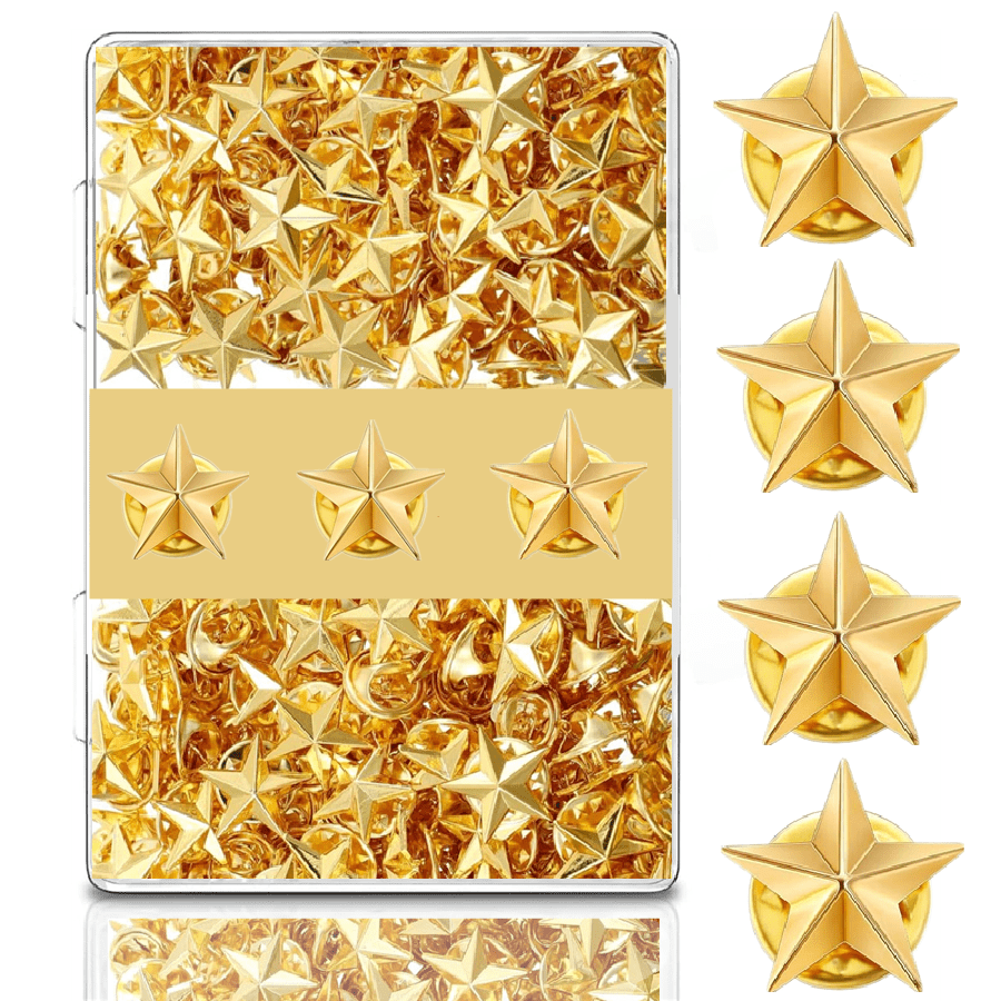 50/30/10 Pcs Set Star Badge Lapel Pin For Backpacks Pins Award Pins Labor Day 4th Of July Memorial Day Brooches 250 Years Semiquincentennial USA