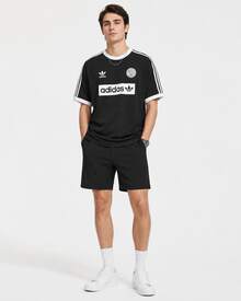 Adidas Originals Classic Sports Collection Loose Crew Neck Pullover Short Sleeve T-Shirt For Men - Black - View 6