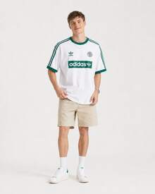 Adidas Originals Classic Sports Collection Stylish Loose Crew Neck Pullover Short Sleeve T-Shirt For Men - White - View 10