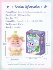 Authentic BEAUTY AN OPTIMEL Samuel Blind Box Series Flower Shadow Flowing Light Doll Blind Box, 6 Regular Styles + 1 Hidden Style, Flower Fairy Design, Movable Eyes Collectible Figurine Pendant, Birthday Holiday Gift For Girls Students [Non-Plush Filled] - Multicolor - View 9