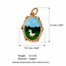 1pc DIY Colorful Summer Oil Drop Cute Animal & Plant Pendant Necklace, Fashion Pastoral Style, Dopamine Style Fashion Necklace, Stainless Steel Vacuum Plated 18k Gold, Displaying Women's Fashion Charm Item, Pendant For Jewelry Making, High-End Jewelry, Stainless Steel Accessory - Multicolor - View 27