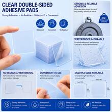 Transparent Double-Sided Adhesive Pads, Strong Removable Mounting Squares, Suitable For Photos, Posters, Wall Decor And Home Storage (Includes 1 Trial Pack) - Transparent - View 4