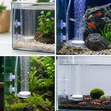 Aquarium Luftstein Blasen Disc Set, leiser Nano Sauerstoff Diffusor mit Steuerventil, feiner Bubbler für Fischbecken, Pflanzen Aquarium und Hydroponik, robuste Belüftung in 35mm 60mm 100mm Größen mit - 100 mm - Übersicht 6