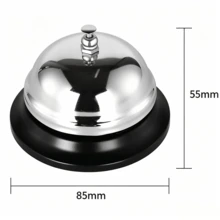 Metall Tischklingel, Bedien- und Rezeptionsklingel für Hotel, Restaurant, Bar, Küche und Portier - 1PC - Übersicht 5