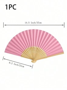 1-60件復古手持摺疊紙扇，便攜竹柄扇附可摺疊紙套，夏季涼爽時尚配件，適合派對與活動 - 多色 - 查看 13