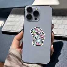 Bad Knees Club, Self-Deprecating In A Lighthearted And Cute Way With Fellow Enthusiasts, Waterproof Vinyl Sticker - Durable Smooth Surface, Self-Adhesive Bumper Sticker, Suitable For Cars, Windows, Laptops, Trucks, Water Bottles - Versatile Durable Design, Car Sticker - Vinyl - View 8