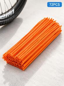 72 piezas de fundas para radios de moto de cross, envolturas universales para radios de rueda y molduras de tubo para llantas de 8-21 pulgadas, protector decorativo para radios de llanta para motocicleta, motocross, pit bike, bicicleta, silla de ruedas, BMX, Suzuki Kawasaki DRZ400SM, envolturas de llanta y protectores de radios - A - Ver 14