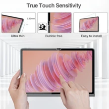 2片裝 Tab Plus 11.5 吋 2024 平板電腦鋼化玻璃螢幕保護貼,9H 硬度防刮耐衝擊、抗眩光、相機開孔保護、觸控靈敏、專為 Tab Plus 11.5" 定製 - 無色 - 查看 6