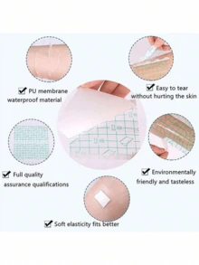 100/50/25/15/5 piezas Paletas de maquillaje desechables, accesorios de herramientas de maquillaje, bandejas de mezcla de colores, herramientas de accesorios de belleza, regalos, portátil para viajes, artículos esenciales de viaje de alto valor - Multicolor - Ver 7