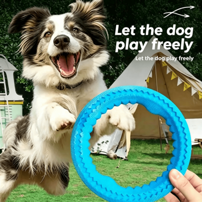 Large Dog Interactive Ring Toy For Golden Retriever And Labrador, Dog Ball Teething Training Ring, Dog Boredom Relief