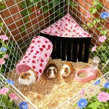 Hamster And Guinea Pig Tunnel, Small Pet Tunnel And Pipe, Soft Wool Small Animal Tunnel Tube And Mat As Well As Corner Hideout Cage Accessories, Suitable For Guinea Pigs, Rabbits, Ferrets, Chinchillas, Hedgehogs, Etc. - View 23