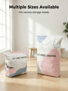 2026 Pump-Free 3D Vacuum Storage Bag, 80% Compression Rate, Extra Large Capacity, 3D Roll-Up Vacuum Bag, No Pumping Required Sealing Bag, Upgraded Large Capacity Storage Compression Bag, Suitable For Bedding, Clothing, Blankets, Giant Bedding, Travel Storage Bag - Multicolor - View 3