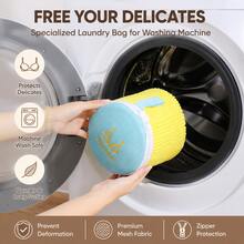 Embroidered Thickened Sandwich Protective Laundry Bag, Chenille Mesh Wash Bag For Bras Underwear Intimates, Delicate Garments Home Organization Storage Solutions - View 11