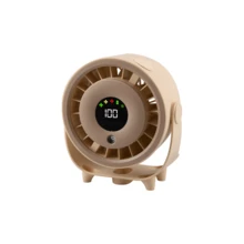 Desktop Mist Fan, Kitchen Wall-Mounted Compact Desktop Circulating Fan, USB Home Fan - Khaki - Übersicht 4