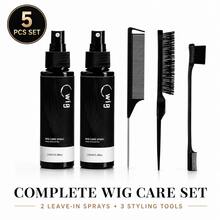 Set Perawatan Wig 4 Bagian, Termasuk Semprotan Rambut Tanpa Bilas, Sisir Ekor Tikus, Sikat Penambah Volume, dan Sikat Pinggiran, untuk Mengurai, Mengurangi Rambut Kusut, dan Mengembalikan Kilau pada Wig Rambut Sintetis dan Rambut Manusia - 100ml - View 13