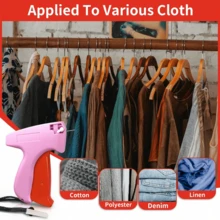 Quick Clothing Repair Tool, Sewing Machine Pre-Consultant, Quilt Fixing Gun, Micro Stitching Gun, Mini Hemming Gun, Micro Label Stitching Tool For Clothing (1 Label Gun + 6 Needles + 500 White Glue Pins + 500 Black Glue Pins) - A - View 7
