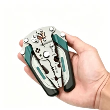 Heavy Duty Multi-Functional Folding Wire Stripper And Crimping Tool - Multifunctional Pliers With Wire Stripping, Crimping, And Bending Functions, Ergonomic Handle, Compact Folding Design, Suitable For Electricians, DIY, And Professionals, 2025 New Model - Green - View 13