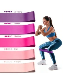 5pcs/Set Resistance Bands Great For Flexibility & Mobility, Suitable For Yoga, Pilates, Also For Resistance Training In Gymnastics And Dance, Pesas, Gym - Resistance Bands - View 7