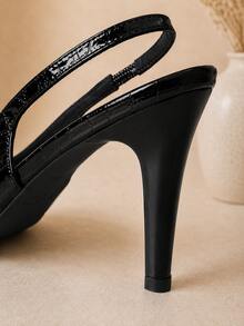 Mozione Women Heeled Sandals - 黑色 - 查看 7