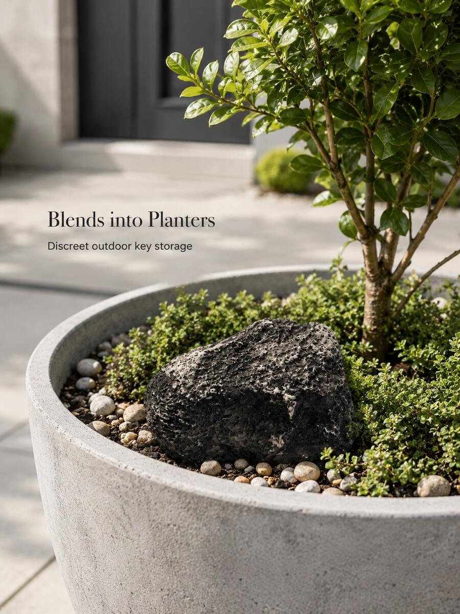 1pc Cast Iron Turtle Shaped Hidden Key Holder - Outdoor Key Storage Box, Decorative Garden Sculpture, Spare Key Storage, Compact Concealed Solution, Suitable For Home, Yard And Patio, Room Decor, Home Decor, Office And Student Supplies, Garden, Flag, Flower Pot, Pool, Vase, Storage Supplies - Multiple 4 - View 1