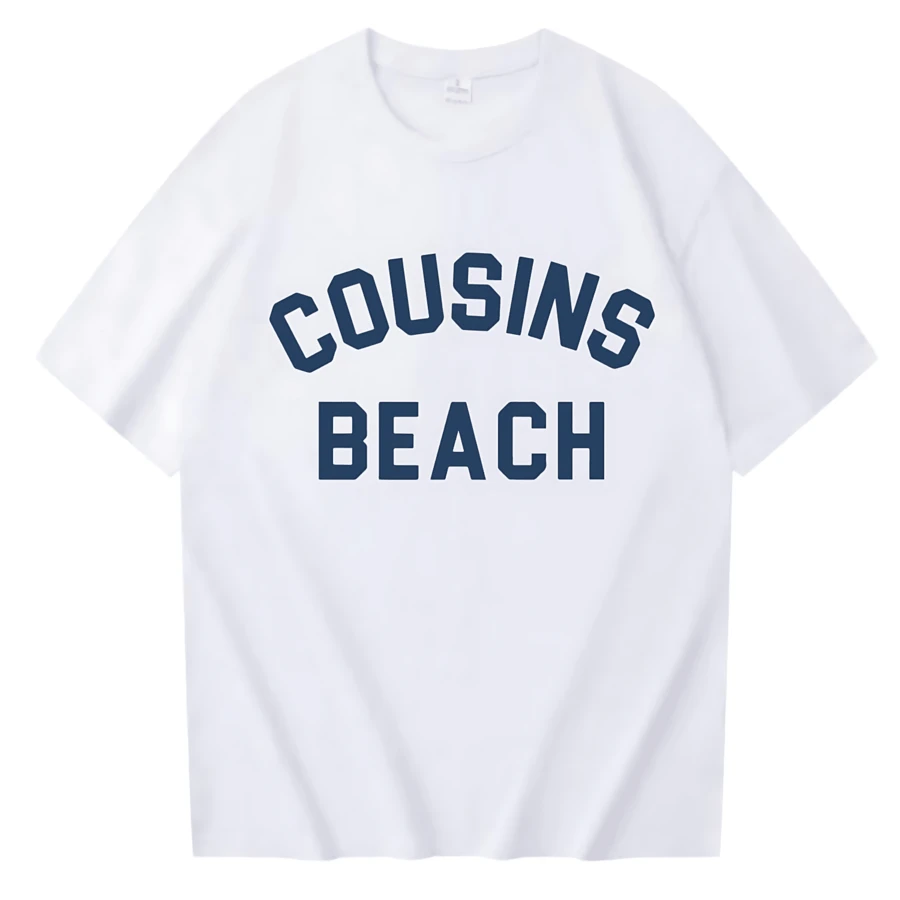 The Summer I Turned Pretty - Cousins Beach Women's T-Shirt, Harajuku Casual Long Sleeve Streetwear, Aesthetic Clothing - 白色 - 查看 1