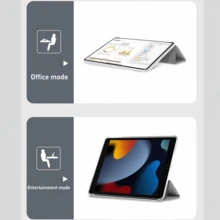 Ultra-Thin Transparent Protective Case With Pen Slot And Stand, Shockproof, Transparent Back Cover, Compatible With IPad Mini/Air/Pro 11/13/A16 Grey - Light Grey - View 4