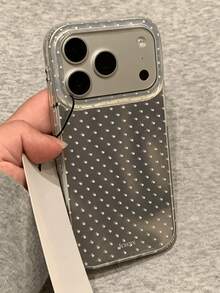 Cute Full-Screen Polka Dot Glossy Phone Case, Compatible With IPhone 17 Pro Max 16 Pro Max 15 Pro Max 17Pro 16Pro 15Pro 17 16 15 14 13 12 11, Sweet Shockproof Protective Cover - Small Wave Dots - View 8