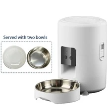 1 pieza Alimentador automático para mascotas de 2L/67.64oz, dispensador de comida para gatos/perros programable con WiFi inteligente, diseño ovalado, controlado por aplicación, alimentado por USB, adecuado para alimentación programada de mascotas - 2L - Ver 15
