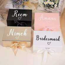Bridesmaid Gift Box/Groomsman Gift Box, Personalized Wedding Gift Box, Customized Proposal Gift Box, Bride Gift Box, Will You Be My, High-End Gift Box, Engagement Gift Box, Used For Gifts, Thank You Groom Gift Box, Wedding Gift Box, Bridesmaid Gift Box - Multicolor - View 4