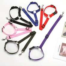 1pc Adjustable Pet Car Safety Belt - 6 Colors Available, Durable And Easy To Wear, Suitable For Dogs/Cats Travel, Anti-Collision And Anti-Bite, Fits Small/Medium/Large Pets - Multicolor - View 2