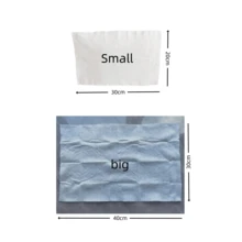 100/50 buah Bantalan Pel Debu Elektrostatis Sekali Pakai Ukuran Besar & Kecil, Kain Pel Kering untuk Membersihkan Bulu Hewan Peliharaan, Kain Non-Woven - A - View 8