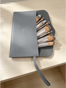 10pcs/14pcs Champagne Gold Makeup Brush Set, Blush, Eyeshadow, Eyebrow, Contour, Powder Brushes, Makeup Tools - Multicolor - View 6