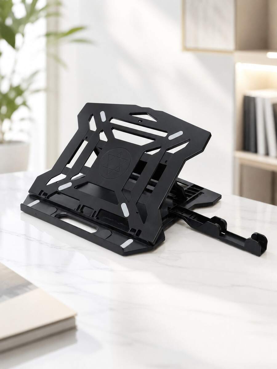 Laptop Stand With Phone Holder, 360° Rotating Swivel Foldable Adjustable Computer Stand, 8 Angles Portable Laptop Riser For Desk, Ergonomic Ventilated Notebook Holder Compatible With MacBook Air Pro HP 10-17 Inch, Office Home