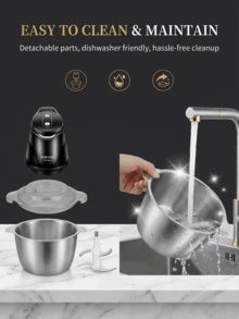 SOKANY 06028 Penggiling Daging Multifungsi, Pengolah Makanan, Dapat Mengolah Berbagai Bahan, Pengoperasian Sekali Sentuh, Kontrol 2 Kecepatan, Motor Bertenaga 400W, Cocok Untuk Penggunaan Rumah Tangga Sehari-hari - Hitam - View 5