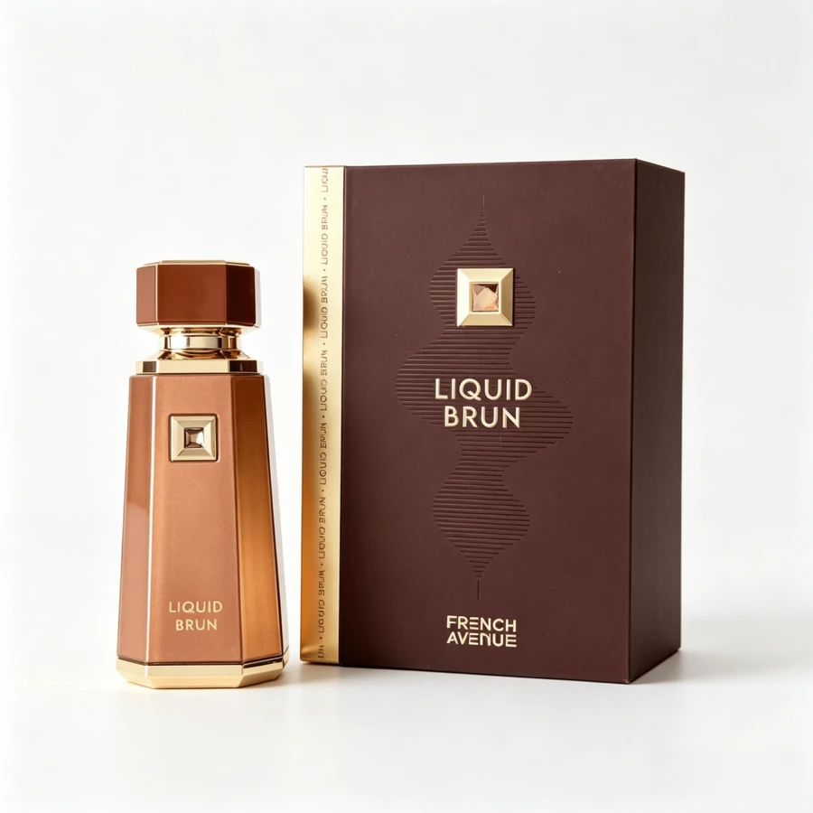 Fragrance World Liquid Brun Eau De Parfum 100ml For Men Intense Long-Lasting Cinnamon Wood Scent By French Ave - Sweet - View 1