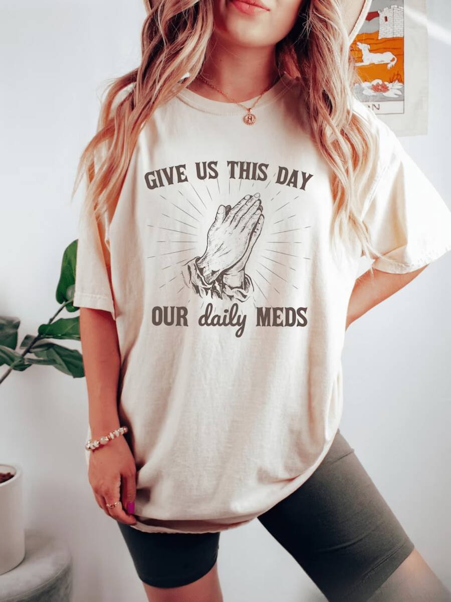 Blusas bonitas camiseta básica algodón estampado original verano manga corta cuello redondo top casual diario dama blusas para dama casuales - Blanco - Ver 1