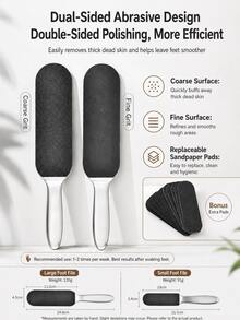 Stainless Steel Foot Callus Remover With 10 Replacement Pads, Professional Foot Care Tool For Removing Dead Skin And Calluses, Includes Electric Foot Grinder Accessory And Manual Foot Scraper, Smooths Feet In Seconds, Suitable For Home Foot Spa, Beauty Salon And Travel, Ideal For Diabetic Patients, Athletes And Elderly Foot Care, Perfect Gift For Mother's Day And Valentine's Day - Multicolor - View 11
