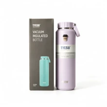 Tyeso 710ml 真空保溫瓶 附貼紙、手把、易拉杯蓋，運動水壺，男女通用，便攜大容量保溫杯 - 彩色 - 查看 5