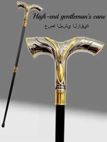 1pc Multi-Color Halloween Cane With 3D Wavy Pattern, Vintage Navel Scepter, 2-Section Detachable Metal Rod, Fashionable Elegant High-End British Gentleman Walking Stick, Suitable For Holiday Gifts, Cosplay, Stage Performance And School Use - Water Dragon King - View 5
