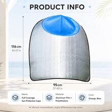 Lightweight Sun Protection Cape Hat, Reflective Outdoor Work Cover, Rainproof UV Shield For Gardening, Fishing & Farm Work - Sun Protection Cape - View 3
