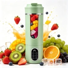1pc USB Rechargeable Electric Juicer Cup | Portable Multifunctional Blender, Built-In Lithium Battery, Perfect For Juicing On The Go, Battery Capacity: 1300mAh - 0.5L-1L - View 4