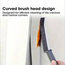 5 pièces Brosses de nettoyage de fentes fines, nettoyage en profondeur des crevasses étroites et des coins morts, convient pour les fentes de salle de bain, les bords d'évier, les rainures de cadres de fenêtre, les fentes de carrelage, les coins de robinet, outil de nettoyage de fentes multifonctionnel pour la maison - A - Voir 4