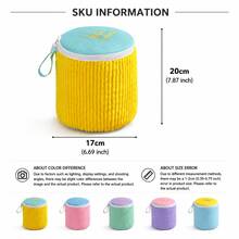 Embroidered Thickened Sandwich Protective Laundry Bag, Chenille Mesh Wash Bag For Bras Underwear Intimates, Delicate Garments Home Organization Storage Solutions - View 12