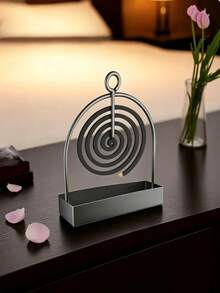 1pc Metal Mosquito Coil Holder, Suitable For Hanging Or Aromatherapy, Perfect For Living Room/Bedroom Decor And Outdoor Camping - Cage - View 13